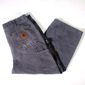 Carhartt Mens grey denim workers jeans